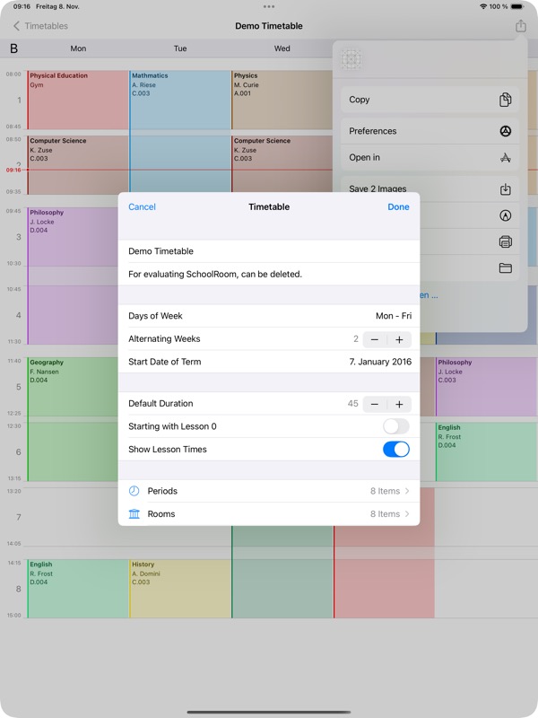 2. iPad - Preferences
